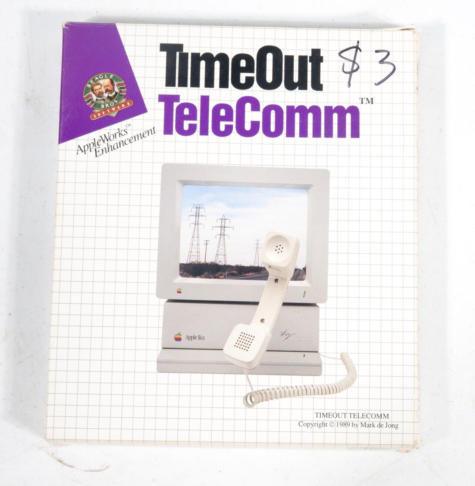 Vintage Beagle Bros Timeout Telecom Apple IIgs IIe IIc+  ST534B5