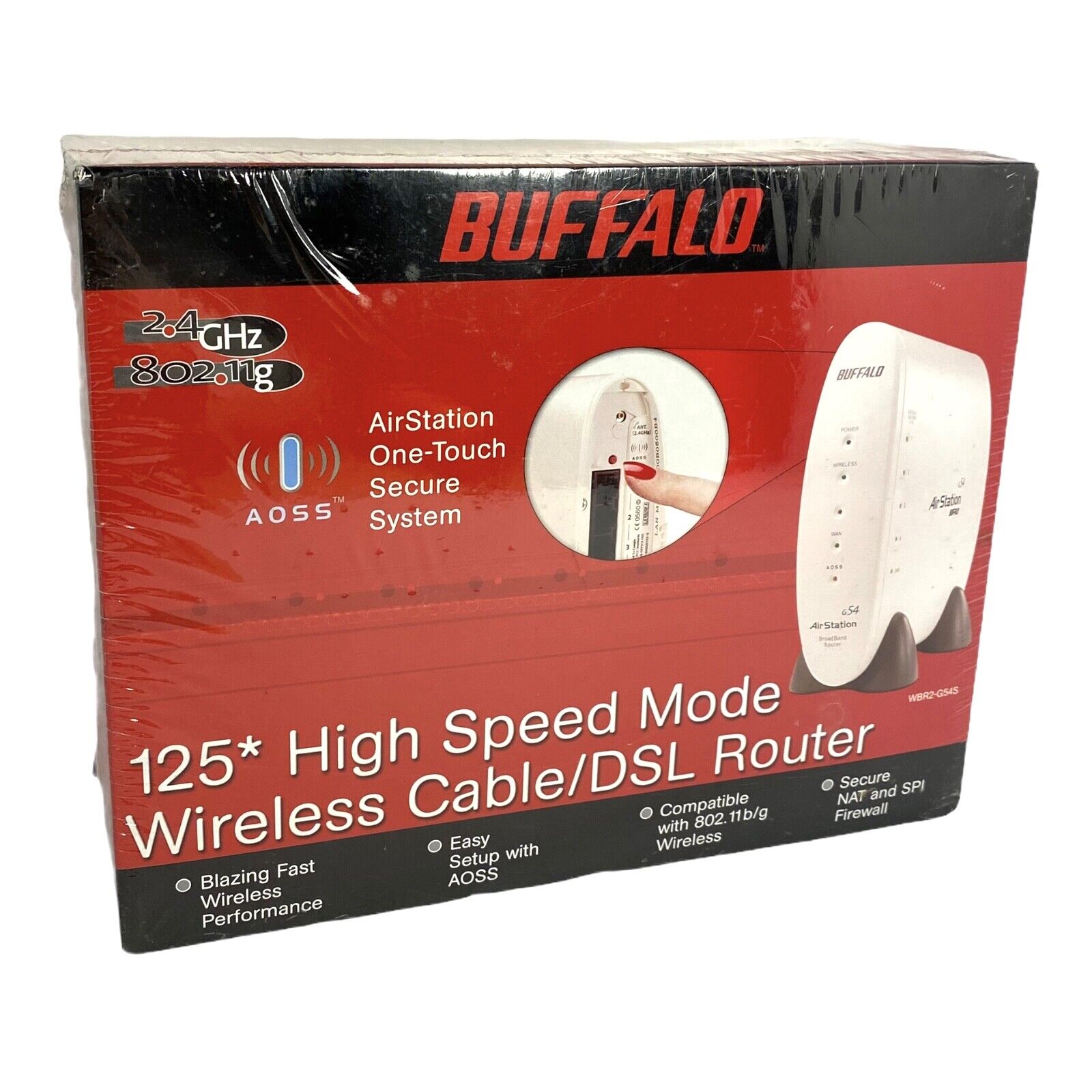 RARE Buffalo - AirStation - WBR2-G54S - Wireless Router 54 Mbps 2.4 GHz 