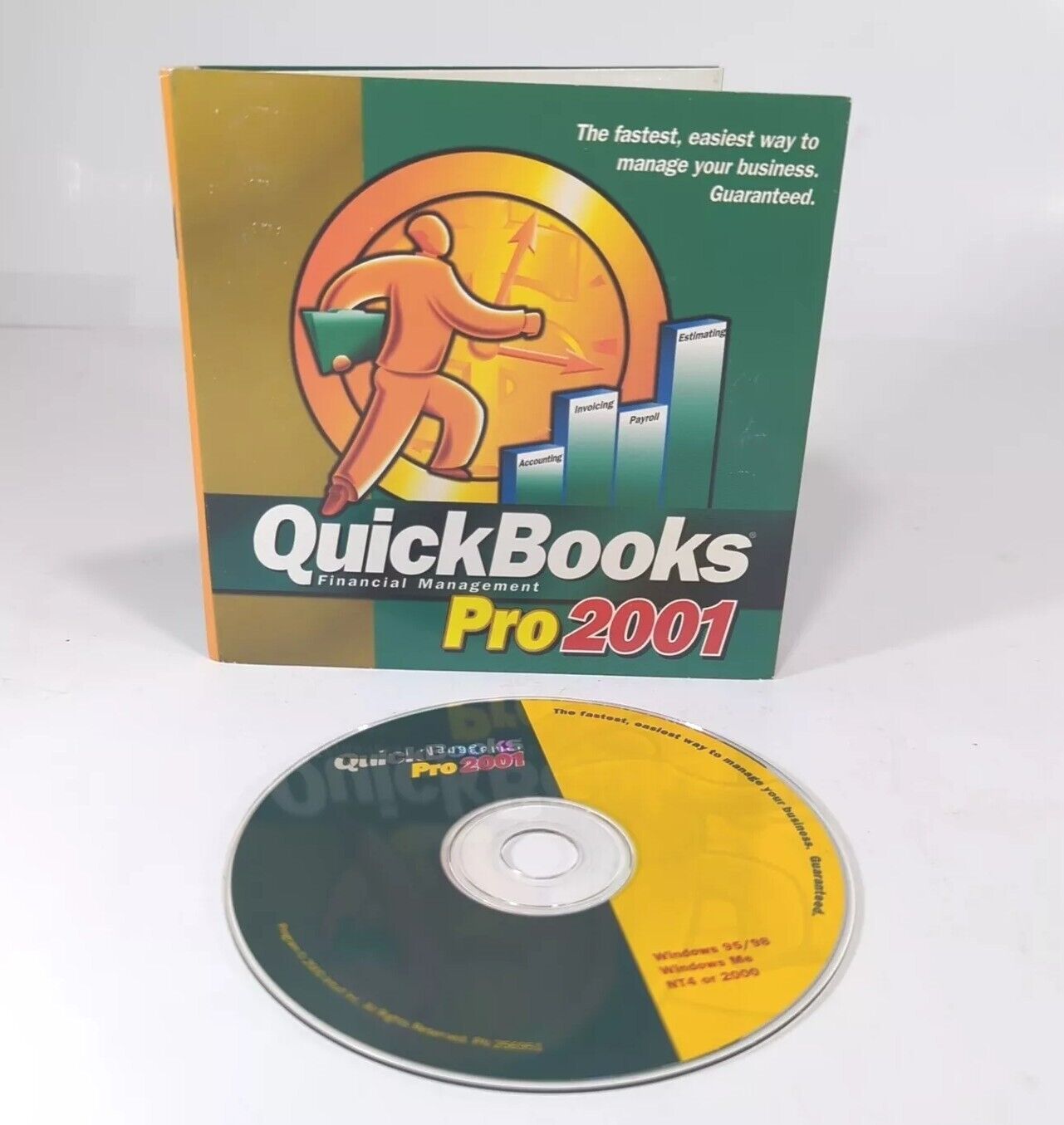 Intuit QuickBooks Pro 2001 Financial Management Software for Windows W/ Key Code