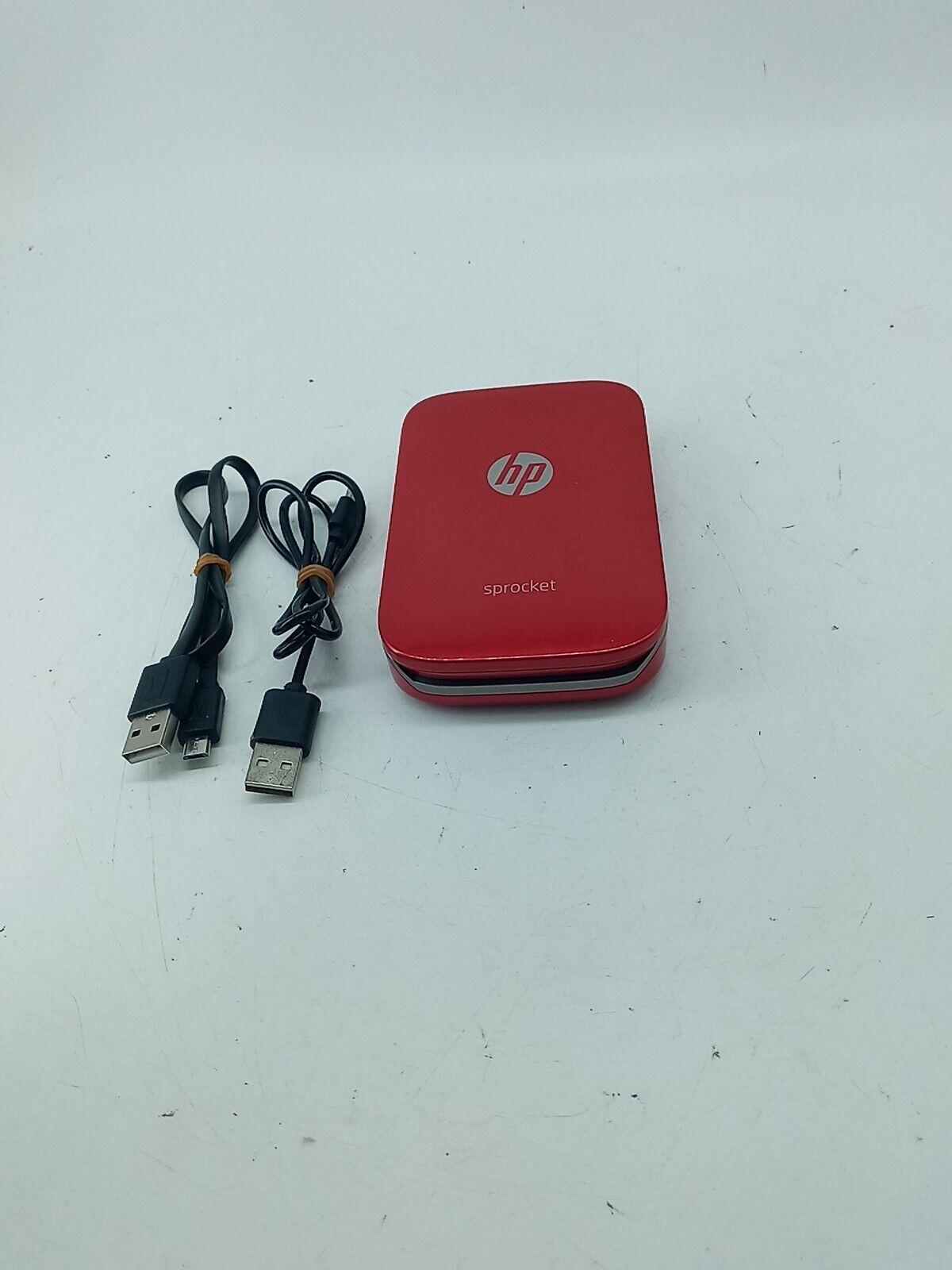 HP Sprocket Bluetooth Photo Printer - Red With Charging Cable