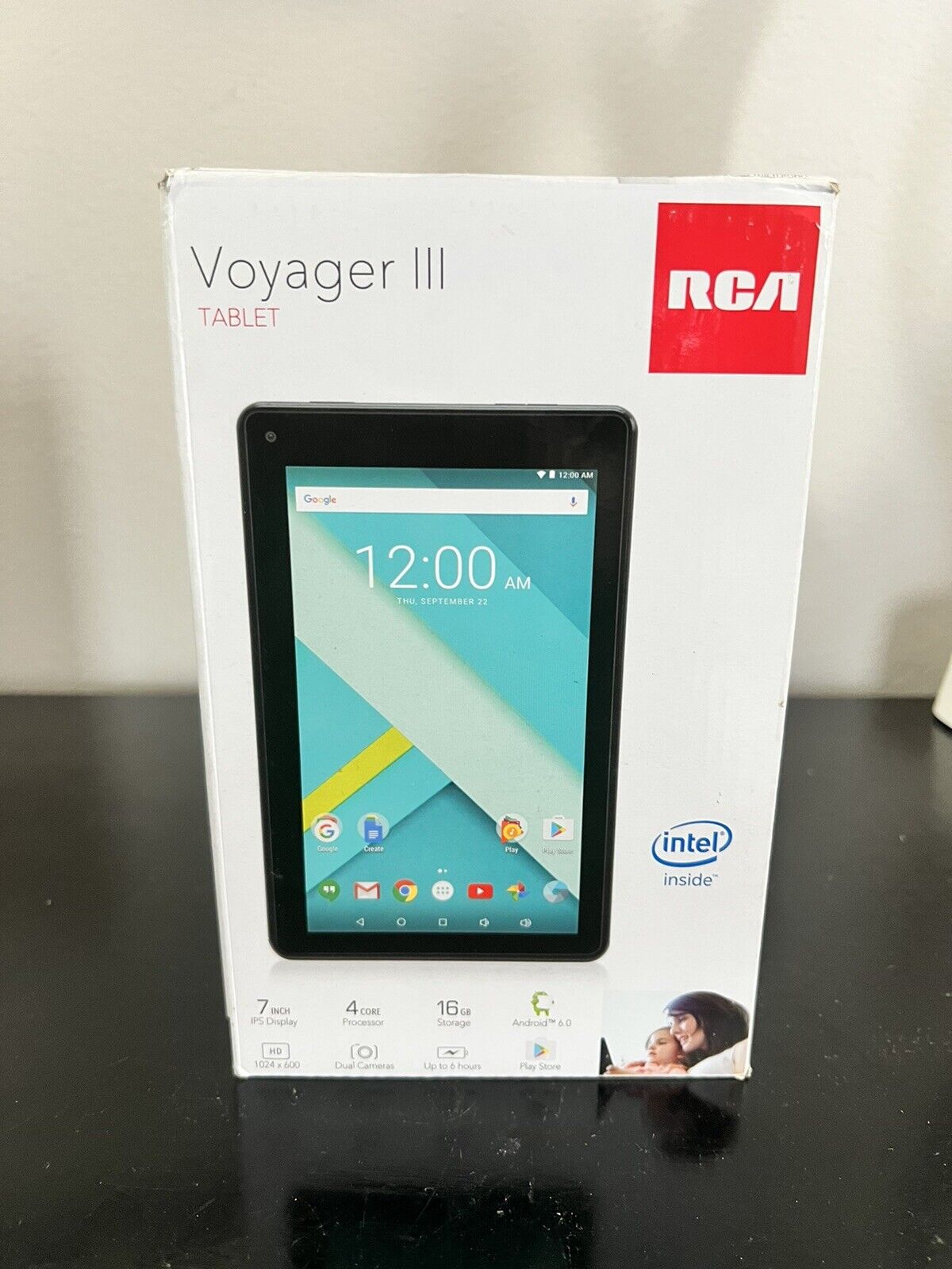 RCA Voyager 3 III Tablet 4 Core Processor Google Play HD Dual Cameras 16GB