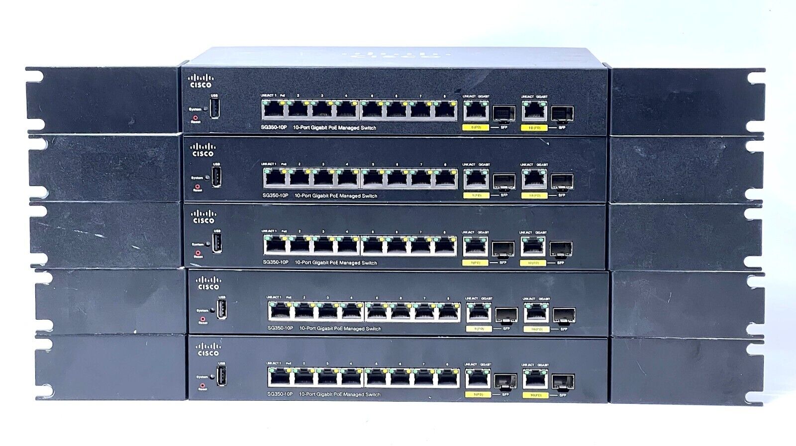 Cisco Systems SG350-10P / 10-Port Gigabit PoE Managed Switch (Single Unit Only)