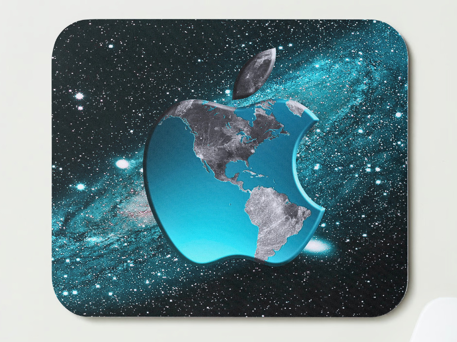 Apple Logo Inspired Mouse Pad | Home Office Mouse Pad | Apple Mouse Pad
