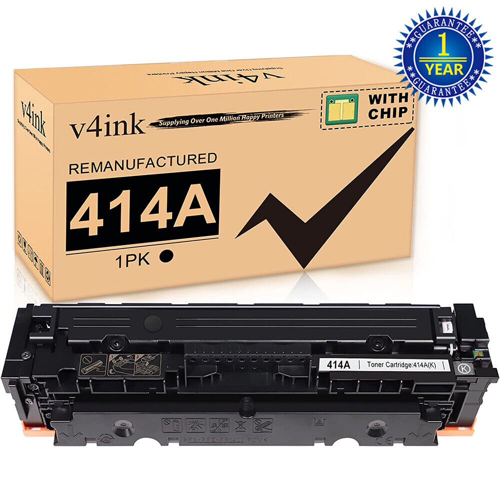 v4ink 414A black Toner Replacement with Chip for HP W2020A M479fdw M454dw M479