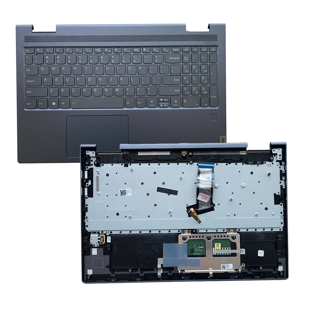 New Palmrest Backlit Keyboard For Lenovo Yoga 7-15ITL5 82BJ Grey 5CB1A22487 US