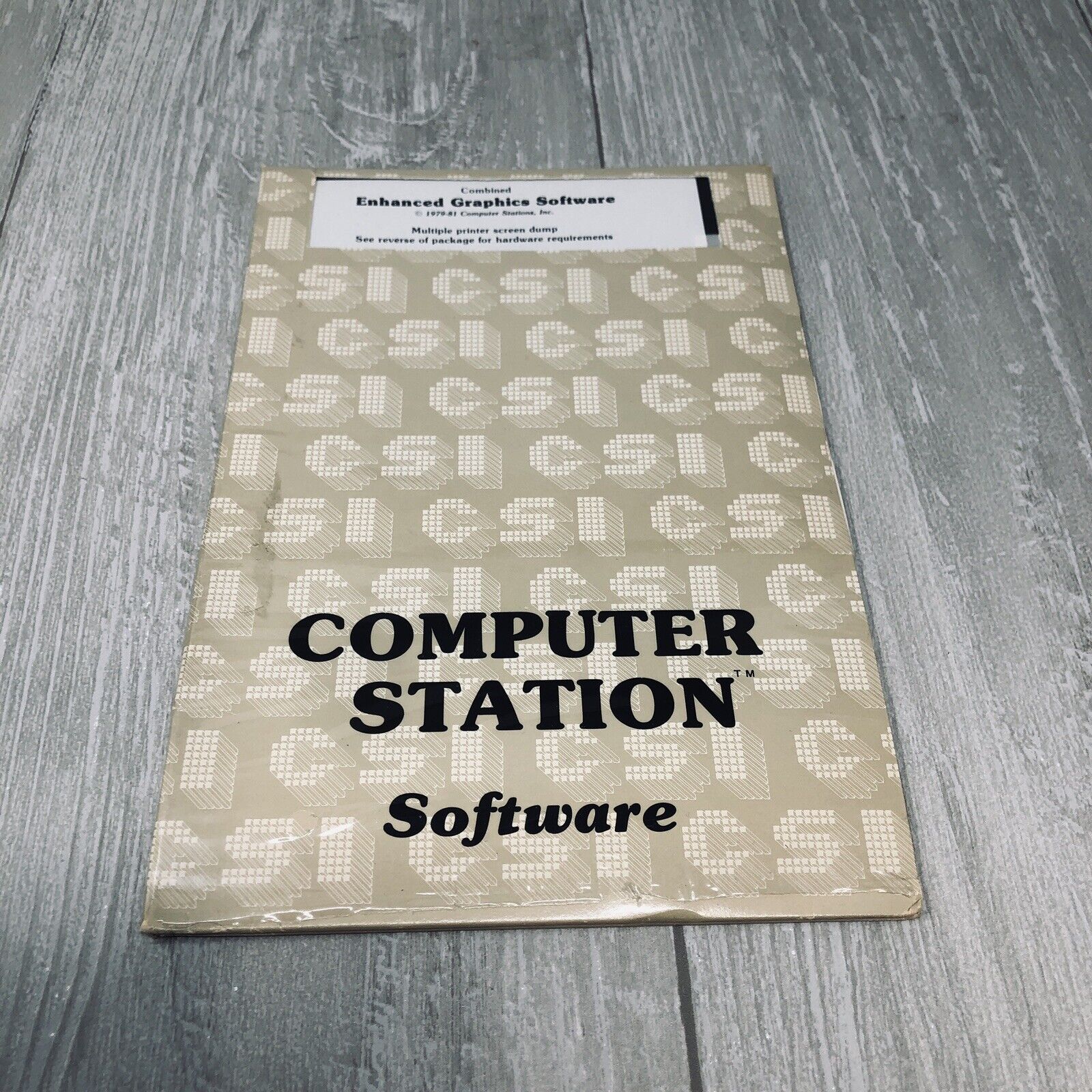 Apple 2 II Computer ENHANCED GRAPHICS SOFTWARE Computer Station