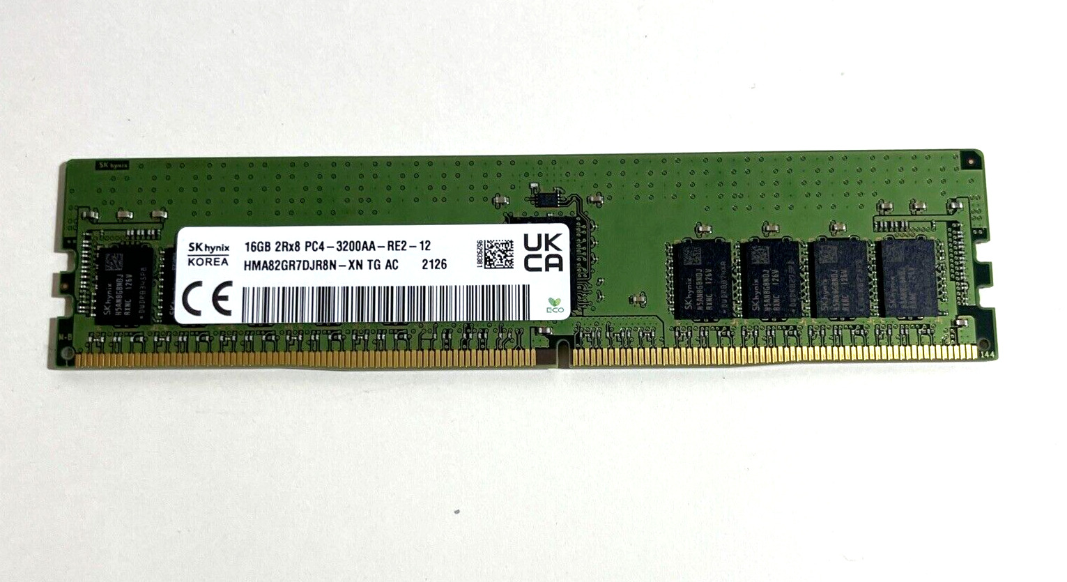 Hynix 16GB(1X16GB) 2Rx8 PC4-3200A HMA82GR7DJR8N-XN ECC SERVER Memory