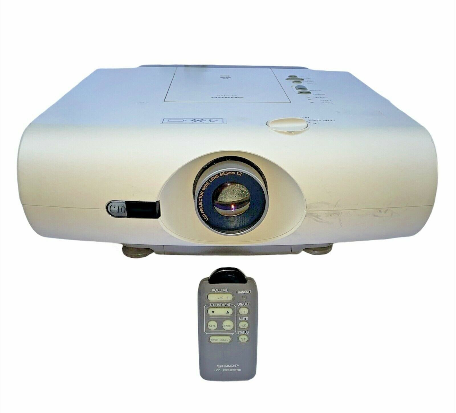 Rare Sharp XV-C10U | LCD Projector | Pal/Secam/NTSC System | W/ Remote | 814 Hrs