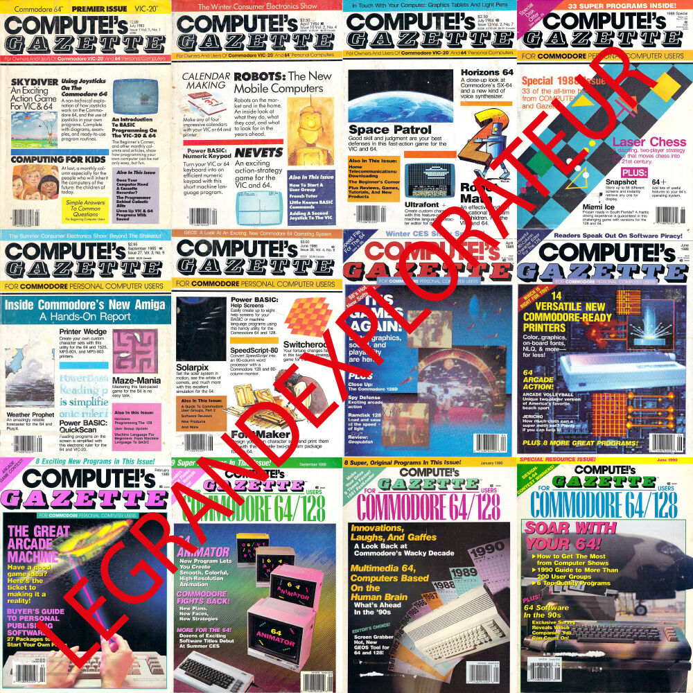 Ultimate Compute\'s Gazette Computer Magazine Collection (86 Pdfs manual on DVD)
