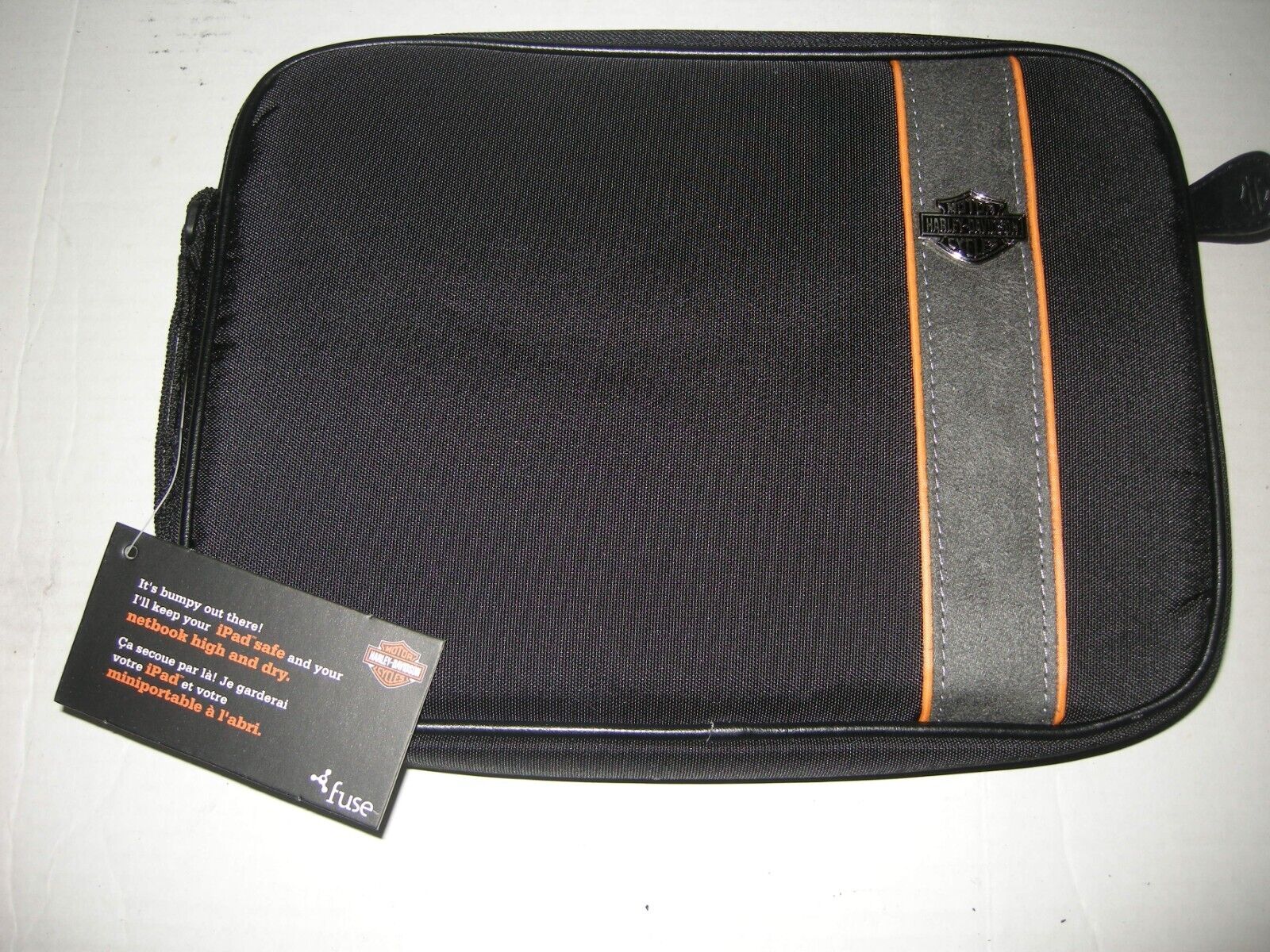 Harley-Davidson iPad/Notebook Sleeve By Gear, LLC, Black, Piping Damaged