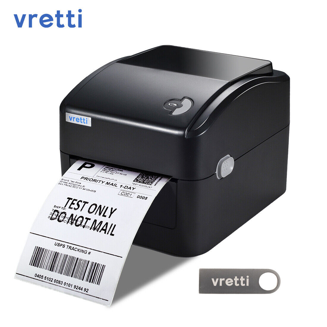 VRETTI Desktop Shipping Label Printer 4x6 USB Direct Thermal Barcode Printer