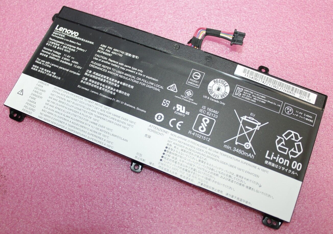 Genuine Lenovo Thinkpad T560 Laptop Battery 11.4V 44WH 45N1742 45N1743