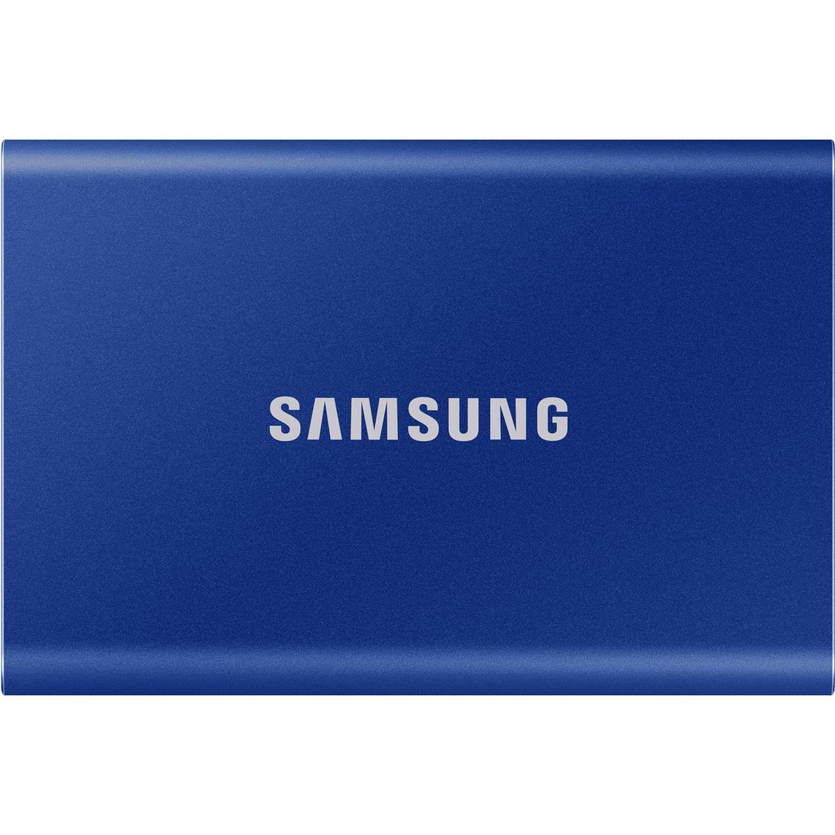 Samsung T7 2TB USB 3.2 Gen 2 Type-C Portable External SSD, Blue #MU-PC2T0H/AM