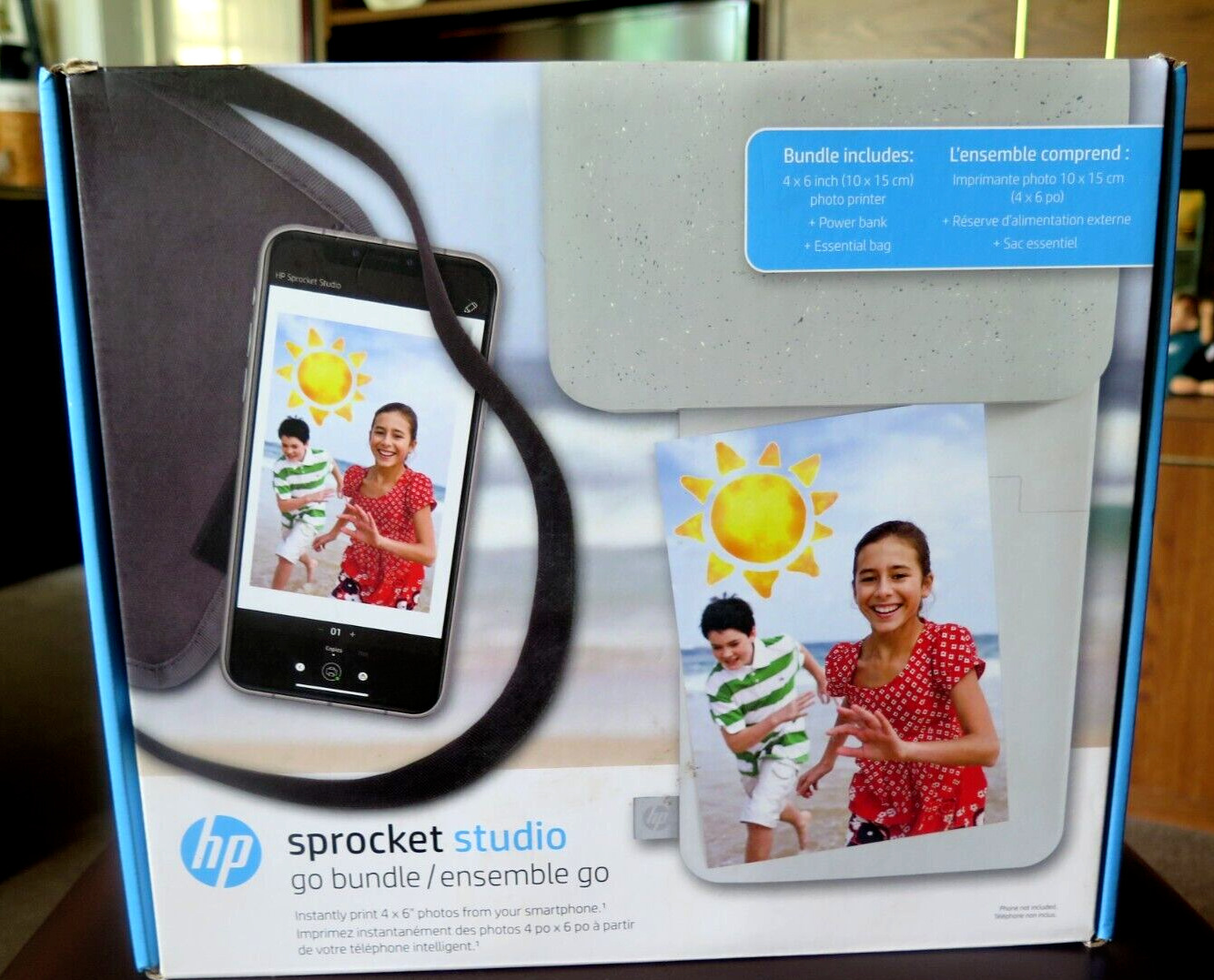 HP Sprocket Studio Digital Photo Printer Print From Your Smartphone - New -