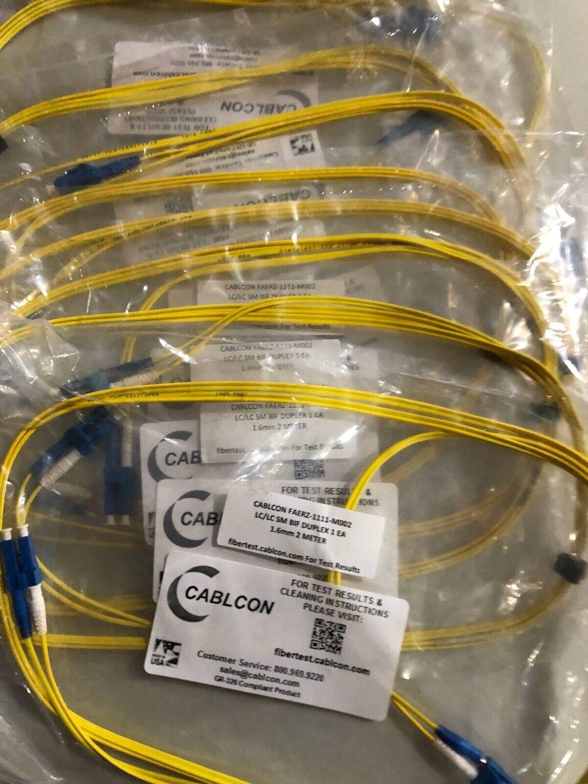 Cablcon FAERZ-1111-M002 Fiber Optic Cable Test Kits Hugh LOT  NEW