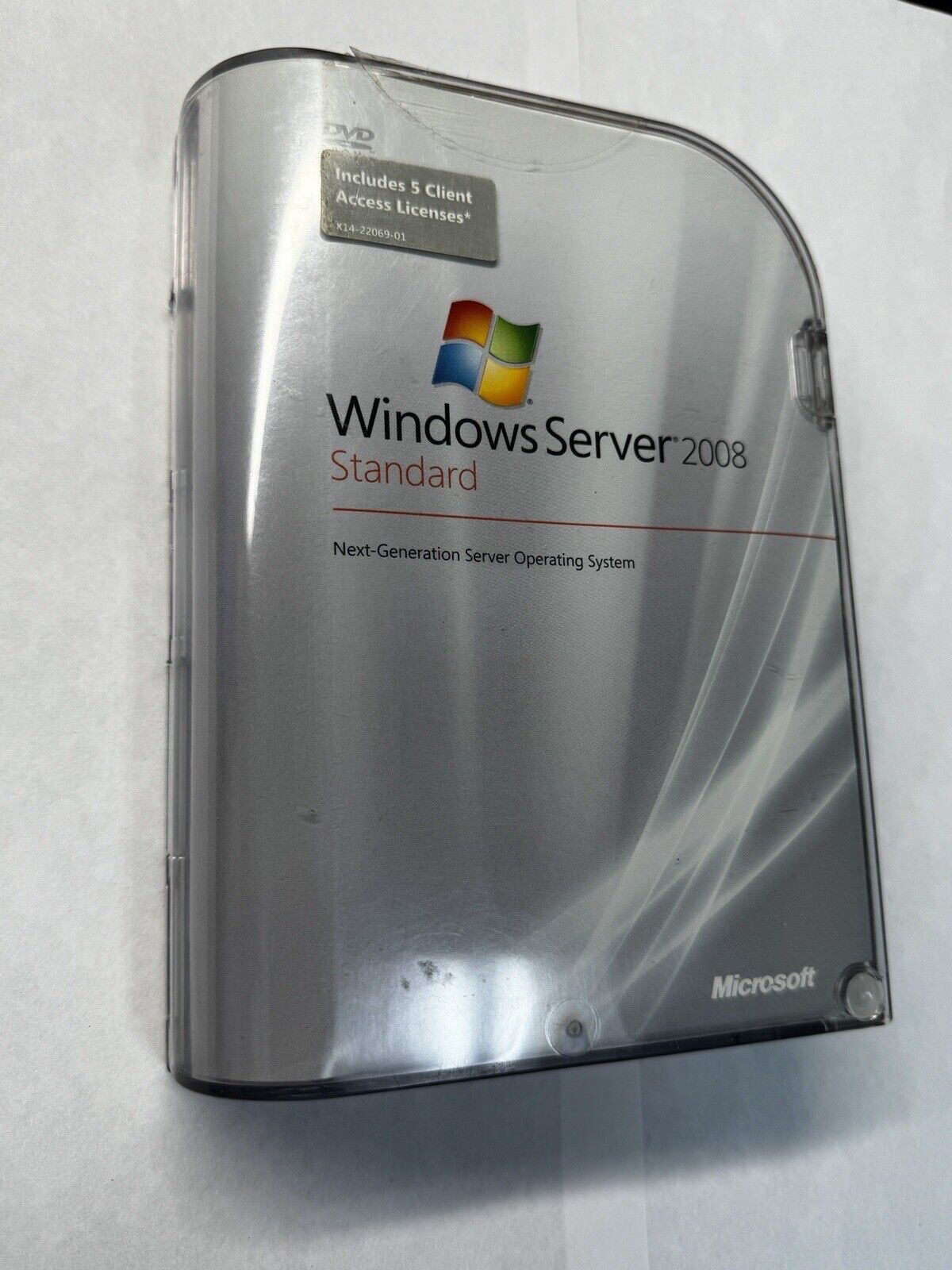 Microsoft  Windows Server 2008 Standard (Retail (License + Media)) (1 Server) -