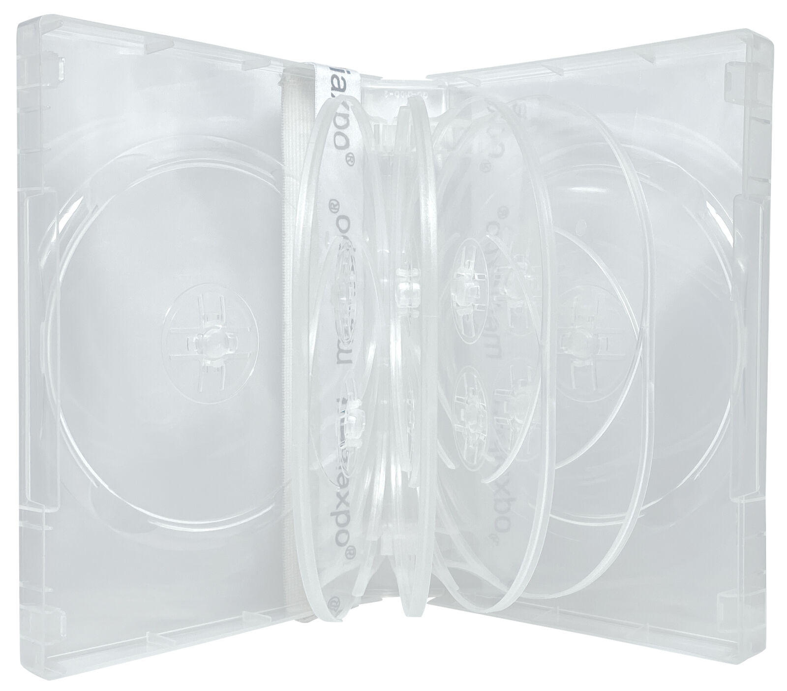 Clear 10 Disc DVD Cases Lot