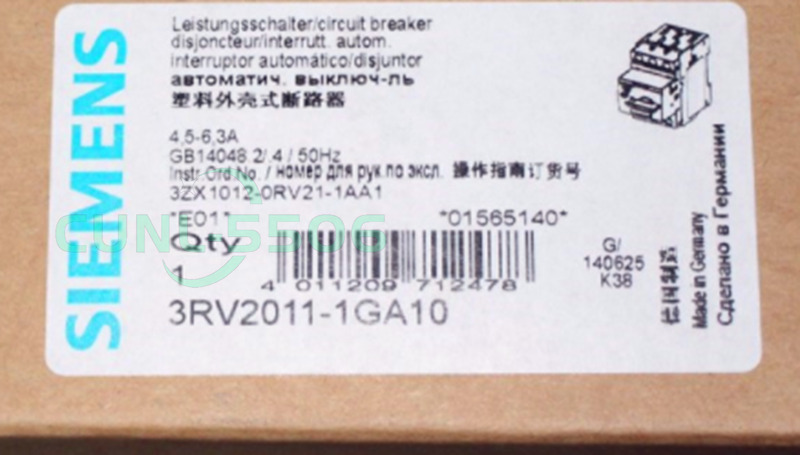 1PC New IN BOX for  circuit breaker 3RV2011-1GA10 4.5-6.3A
