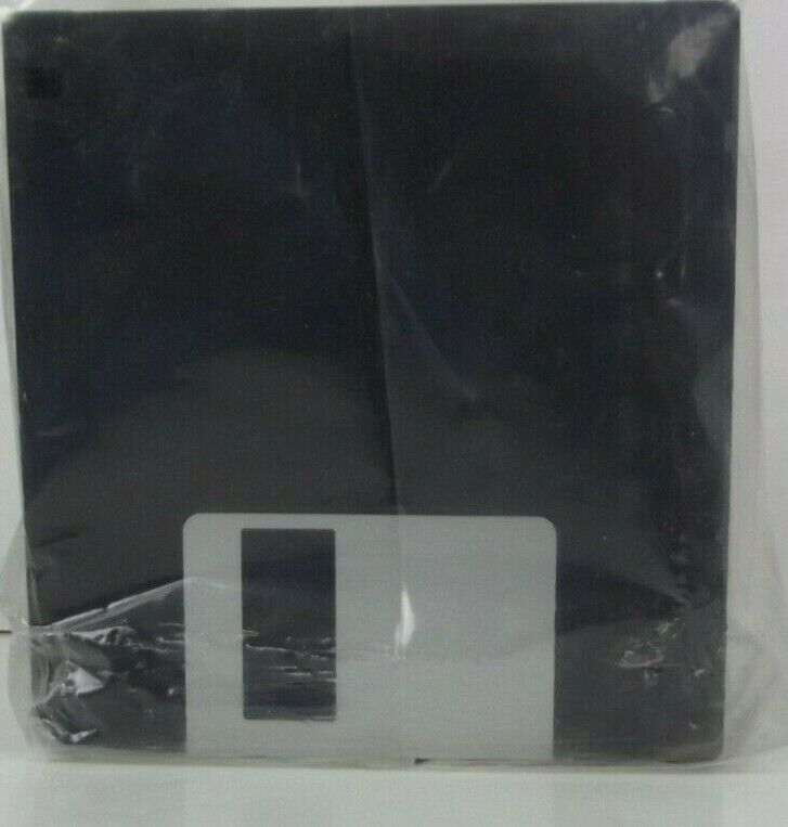 NEW Vtg 50 Floppy Disks DS HD Diskettes Unformatted 1.44 MB Color Black 