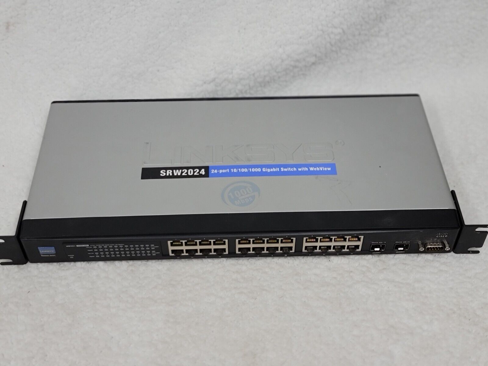 Cisco Systems Linksys SRW2024 v1 24-port 10/100/1000 Gigabit Switch With WebView