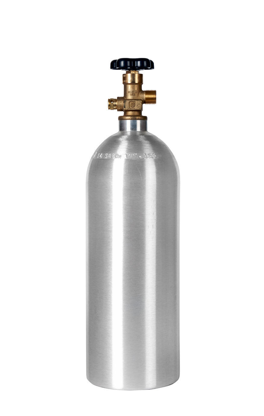 5 lb CO2 Cylinder New Aluminum CGA320 - Fresh Hydro Date - Homebrew Draft Beer