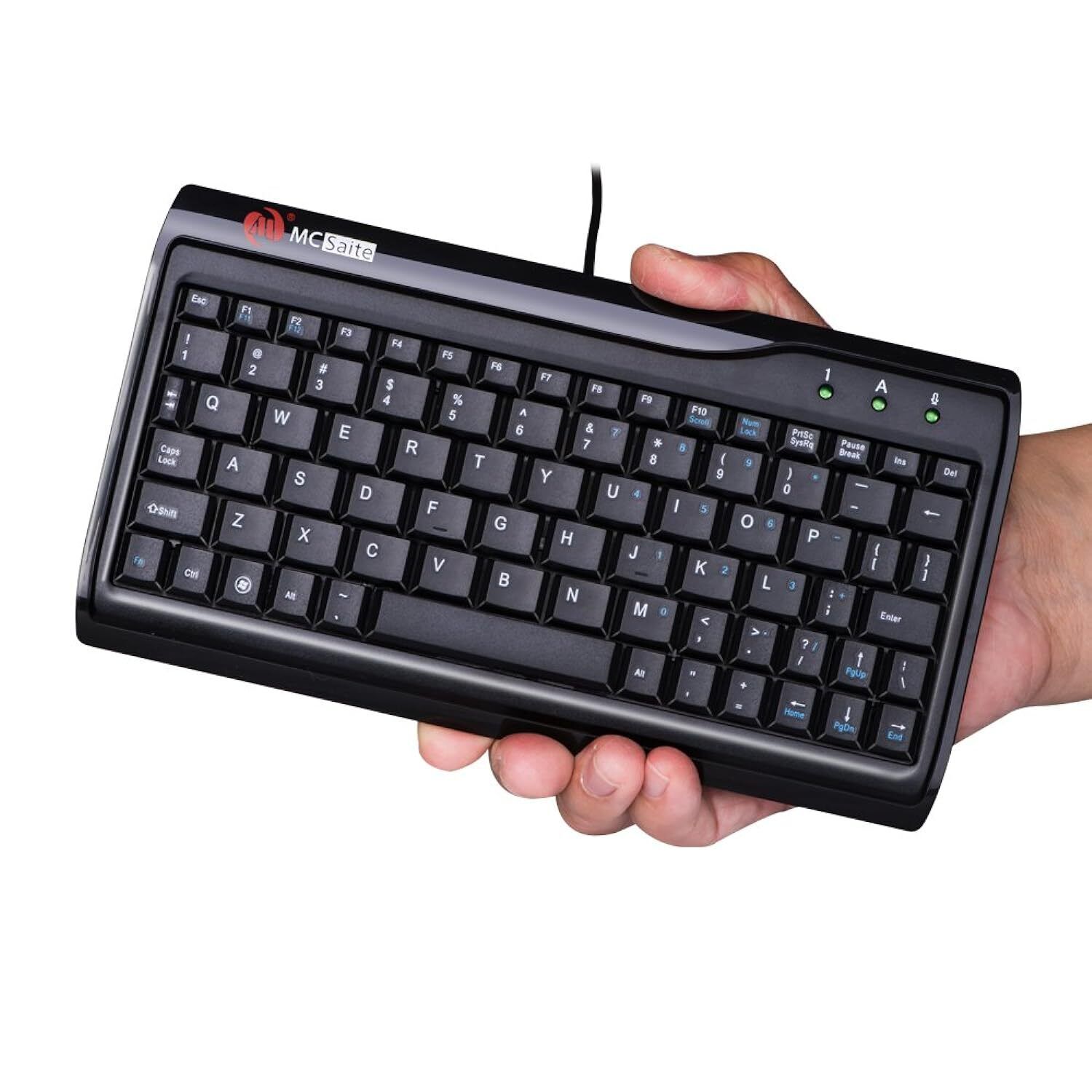 Super Mini Wired Keyboard, Mcsaite Full Size 78 Keys Keypad Small Portable Fit