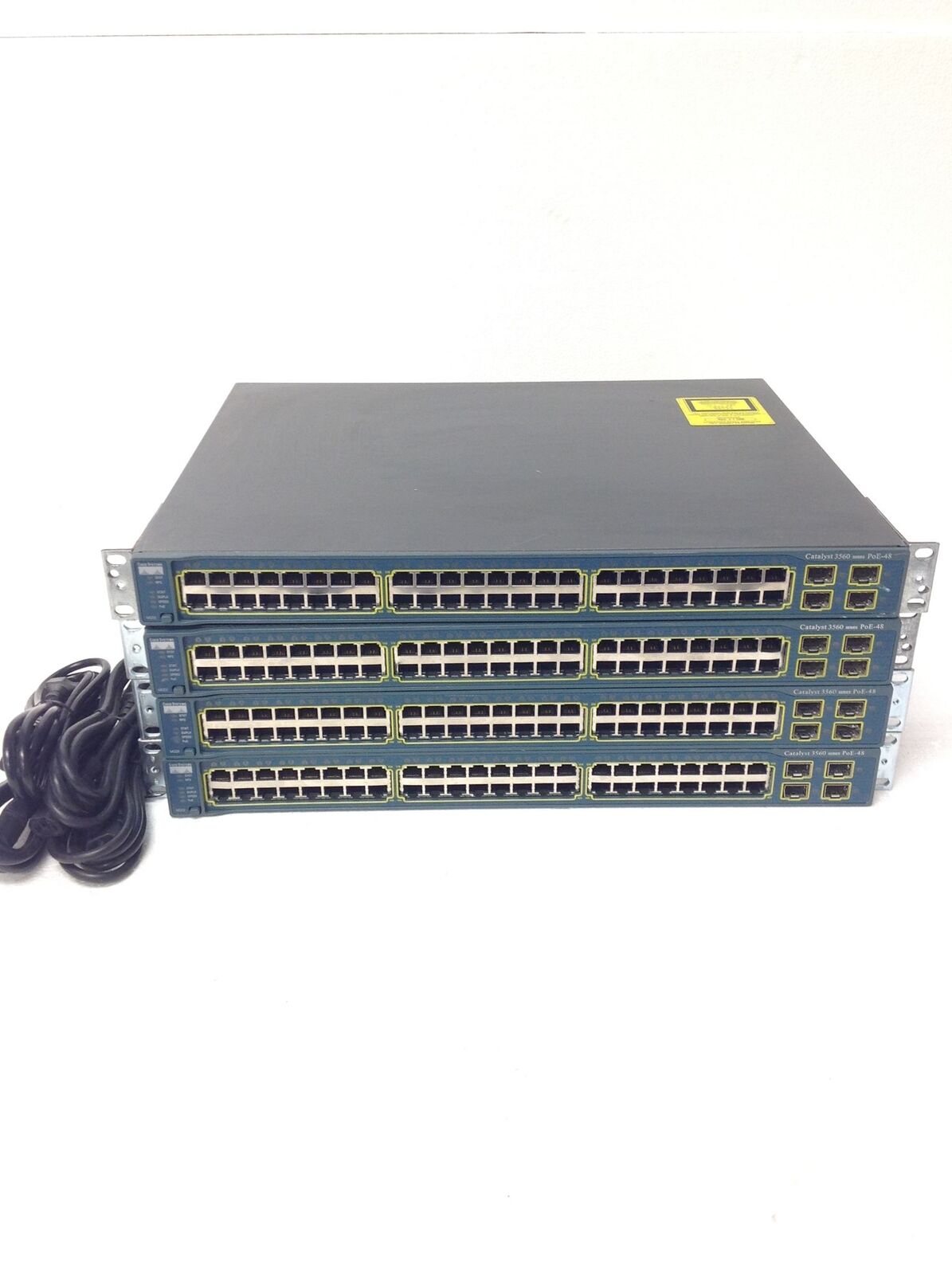 4x Cisco Catalyst 3560 WS-C3560-48PS-S 48 Ports POE Ethernet Network Switch