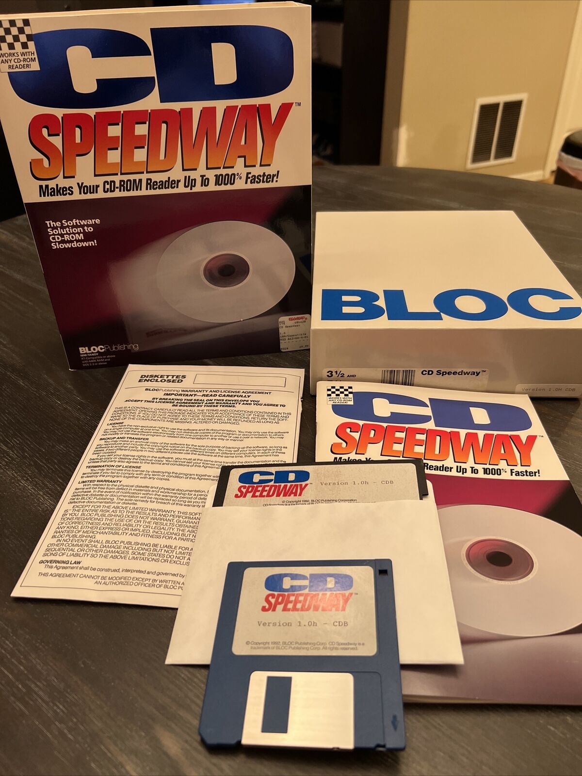Cd Speedway Makes Your CD-ROM 1000%Faster. Rare Vintage Software 3.4 & 5.25