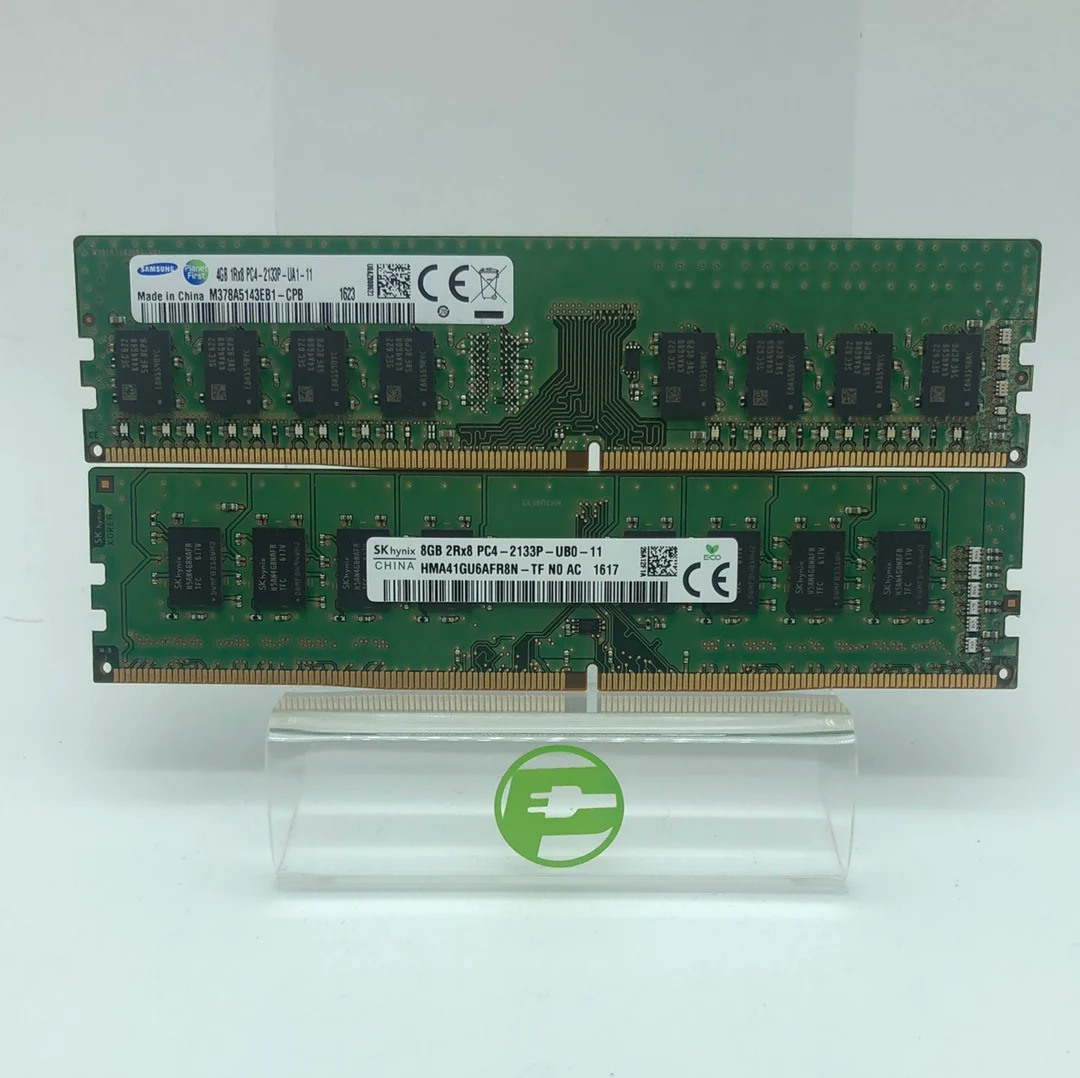 SK Hynix - Samsung 8GB PC4-2133P - 4GB PC4-2133P-R 12 GB (1x 8GB, 1x 4GB) DDR4
