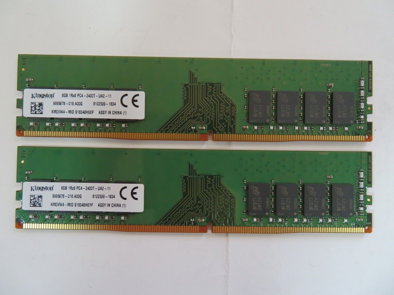 Kingston 16GB (2x8GB) PC4-2400T DDR4 19200 Desktop Memory RAM 9995678-018.A00G