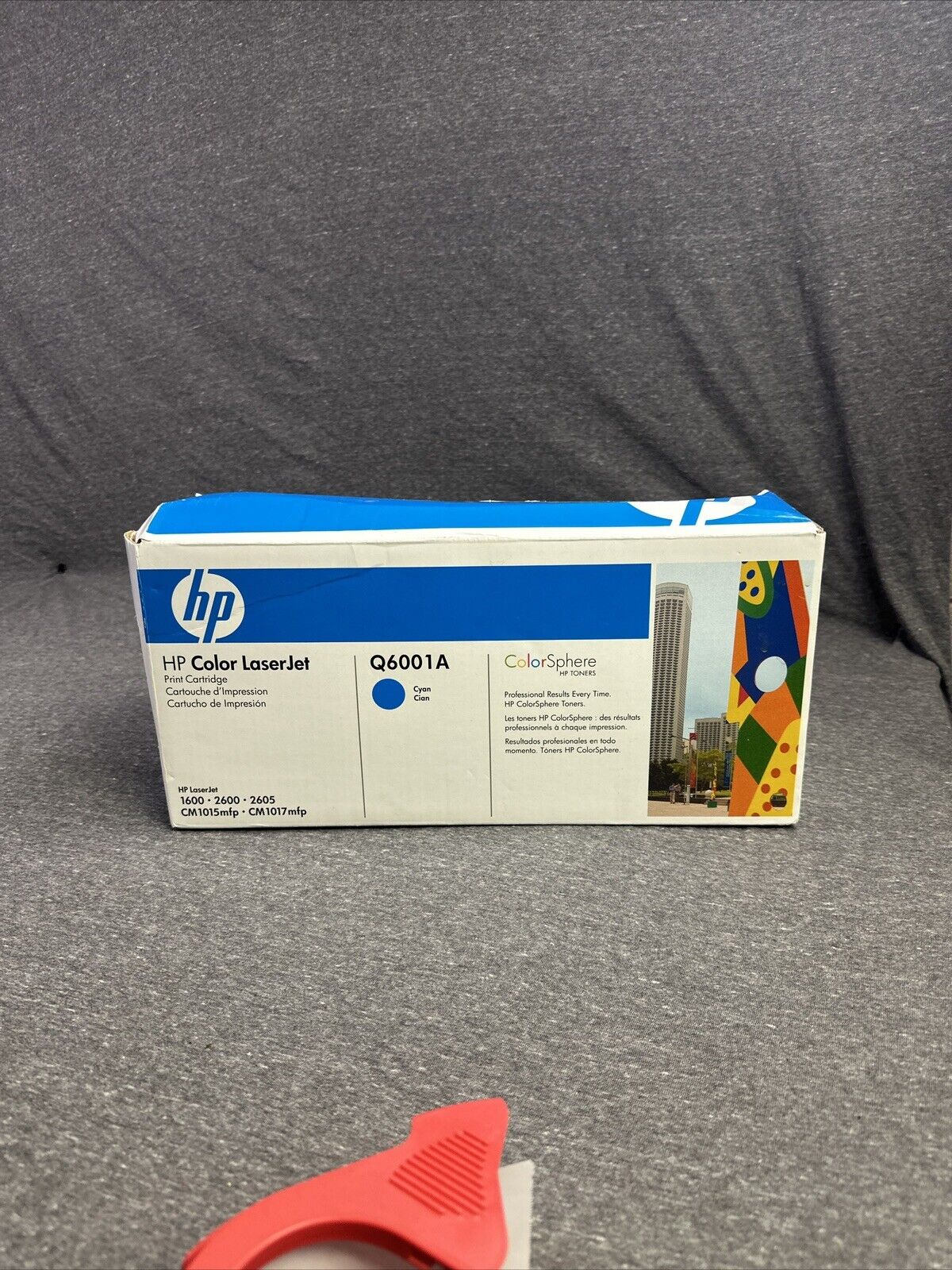 New In Box Genuine HP Q6001A Cyan Toner Print Cartridge