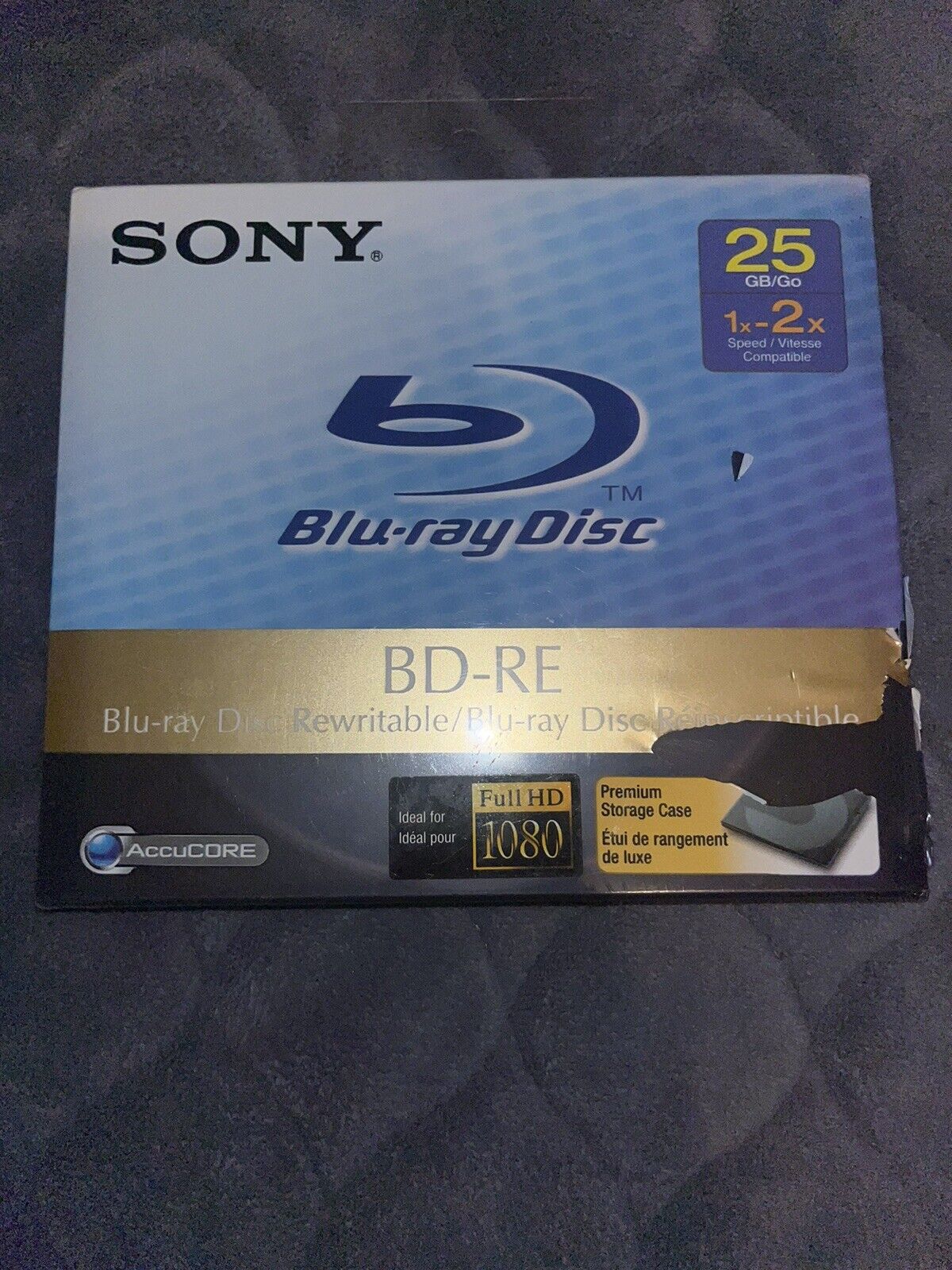 New - Sony Blu-Ray Disc BD-RE 25GB 1x-2x Speed Rewritable AccuCore