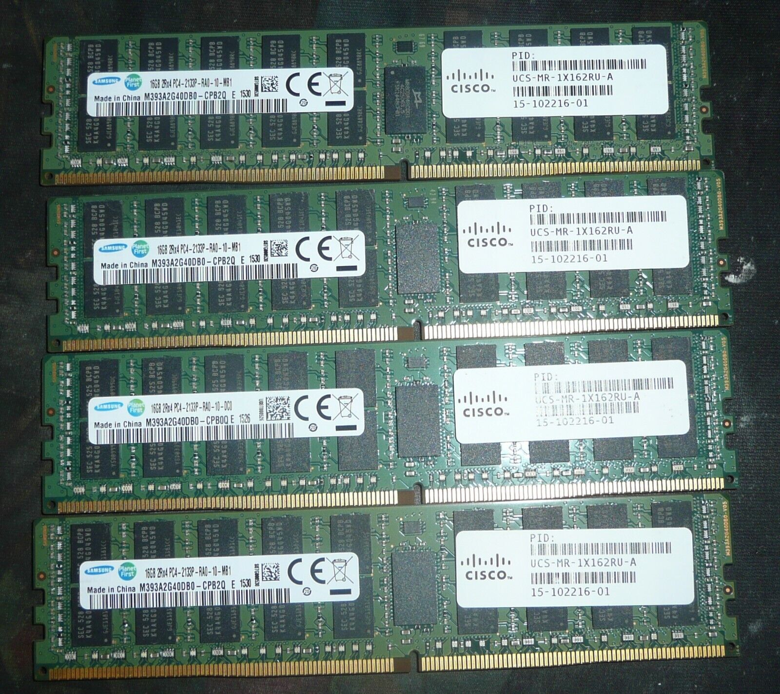 64GB Samsung (4x16GB) PC4-17000 DDR4-2133MHz Registered ECC SERVER MEMORY 2133P