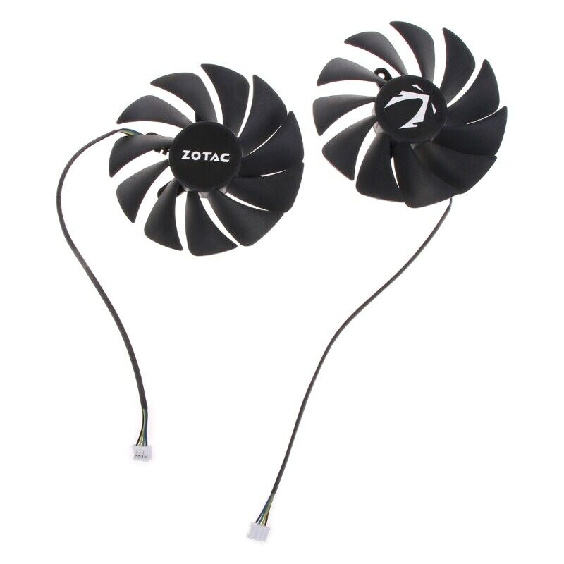 1/2PC Graphics Card Cooling VGA Fan 4Pin 12V for 3060 Twin OC