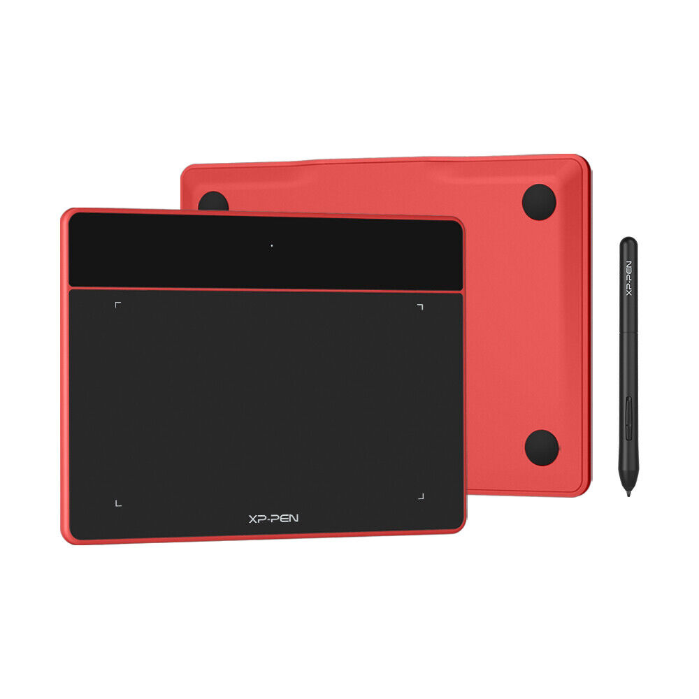 Xp-pen Deco Fun OSU Graphics Drawing Tablet Battery-free Stylus 8192 Red XS/S/L