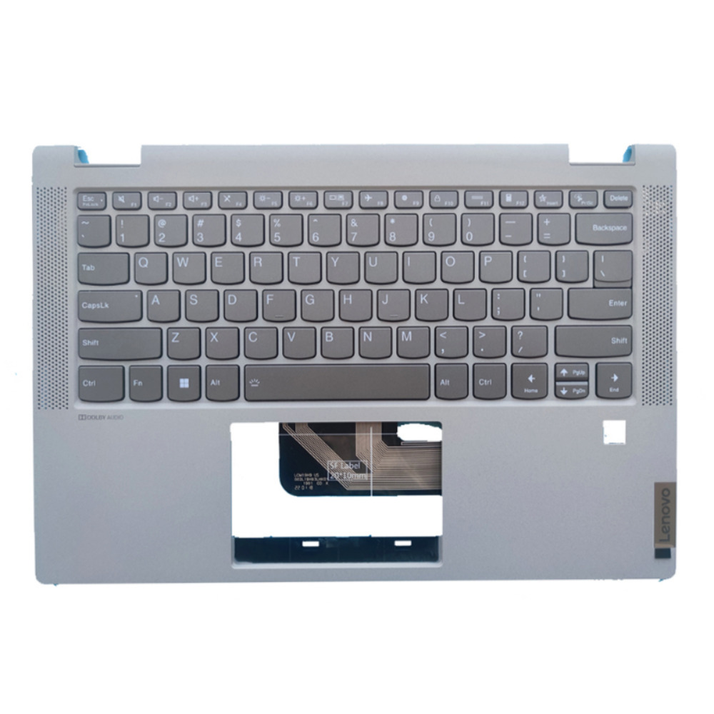 Palmrest Backlit Keyboard 5CB1C19416 For Lenovo Ideapad Flex 5-14ALC05 Silver