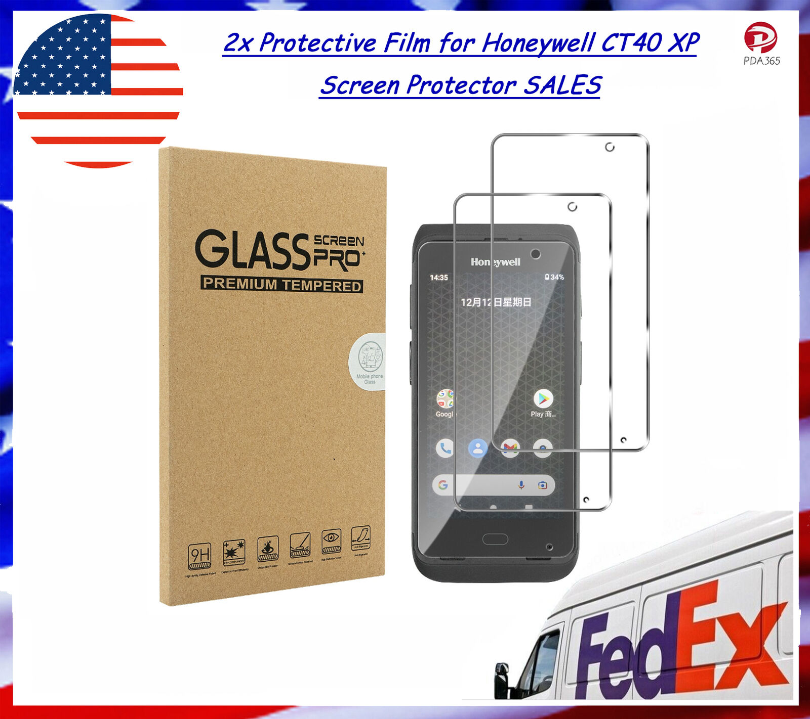 2x Protective Film for Honeywell CT40 XP Screen Protector SALES