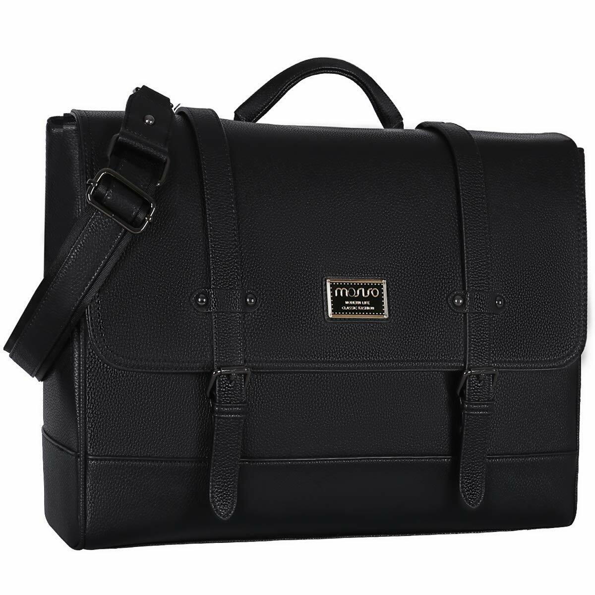15.6 inch Laptop Messenger Shoulder Bag for Women Men Water Resistant Briefcase