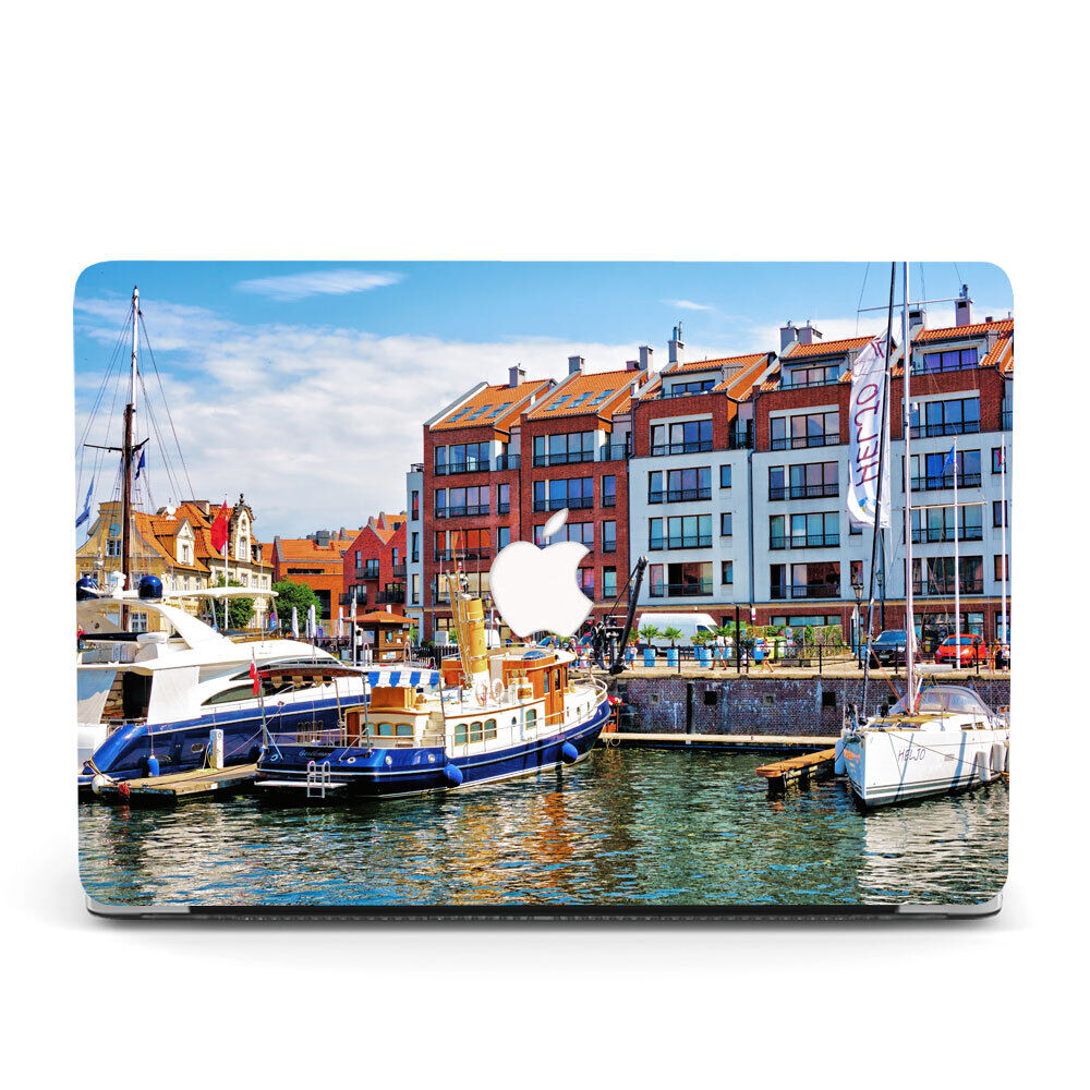 Poland Gdansk City Scenery Case For Macbook M1 M2 Air 13 12 11 Pro 14 15 16 inch