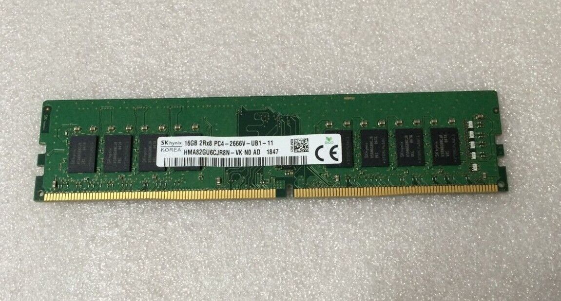 Samsung/SK Hynix/Micron/Crucial 1x16GB PC4-2666 DDR4 Desktop Memory RAM