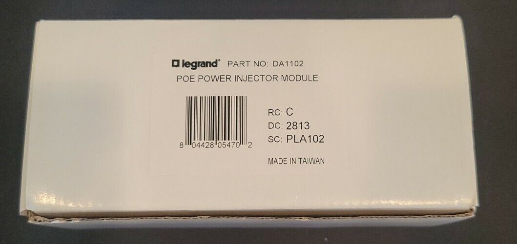 OnQ Legrand DA1102 POE Power Injector Module (DA1102)