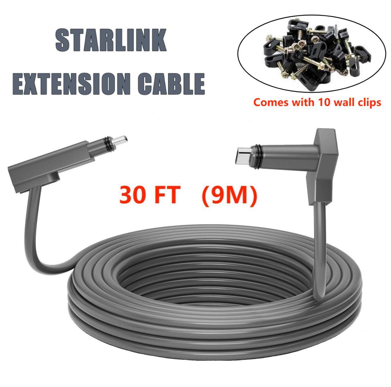 For Starlink Rectangular Satellite V2 Internet Replacement Cable Line Wire（30ft）
