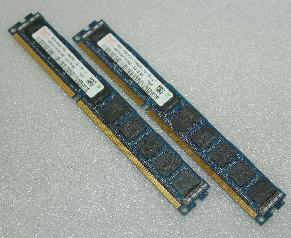 Hynix 16GB (2X8GB) 2Rx8 PC3-14900R DDR3 ECC Server Memory Ram HMT41GV7AFR8C-RD