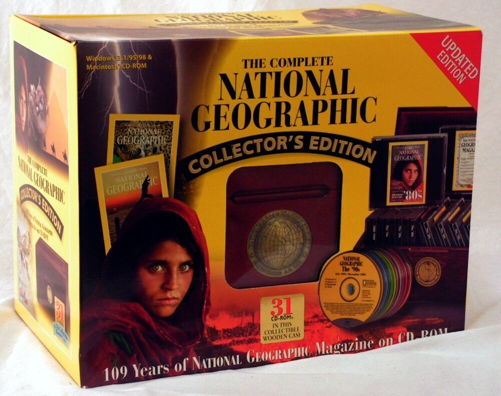 Complete National Geographic Collector's Edition:109 Years Magazine 31 CD Set