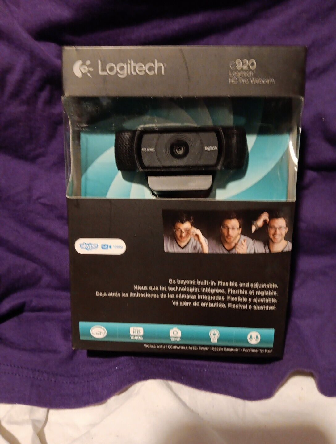 NEW SEALED Logitech C920 HD Pro Webcam HD 1080p 15MP + Audio FAST SHIP FaceTime 