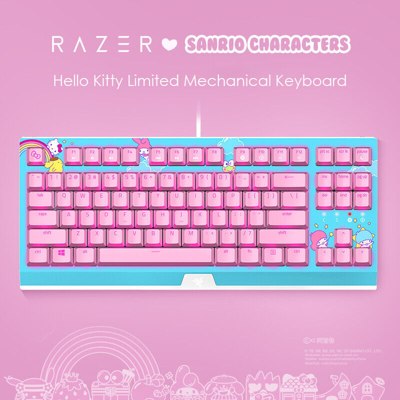 Razer x Sanrio Hello Kitty¹ Blackwidow Tenkeyless Mechanical Keyboard + Bonus