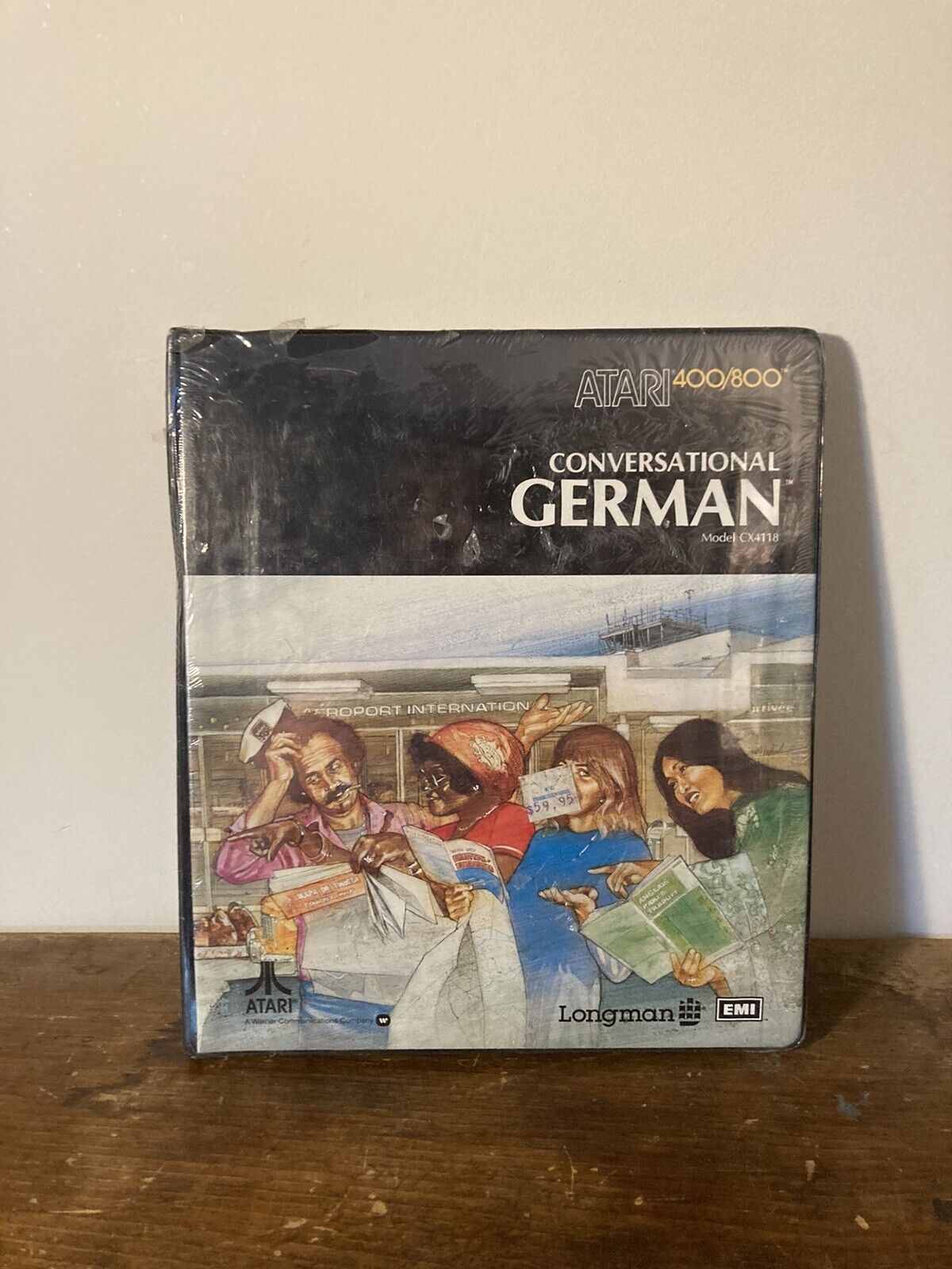 Atari 8-Bit Conversational German Cassettes - 1980 CX4118 - Complete New in Box