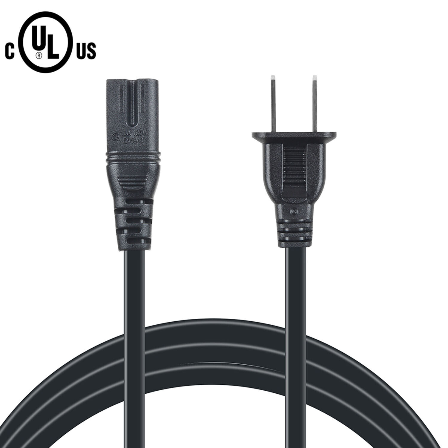 Aprelco 5ft UL 2 Prong Power Cord Cable Lead For Tivoli Audio Model ONE BT Radio
