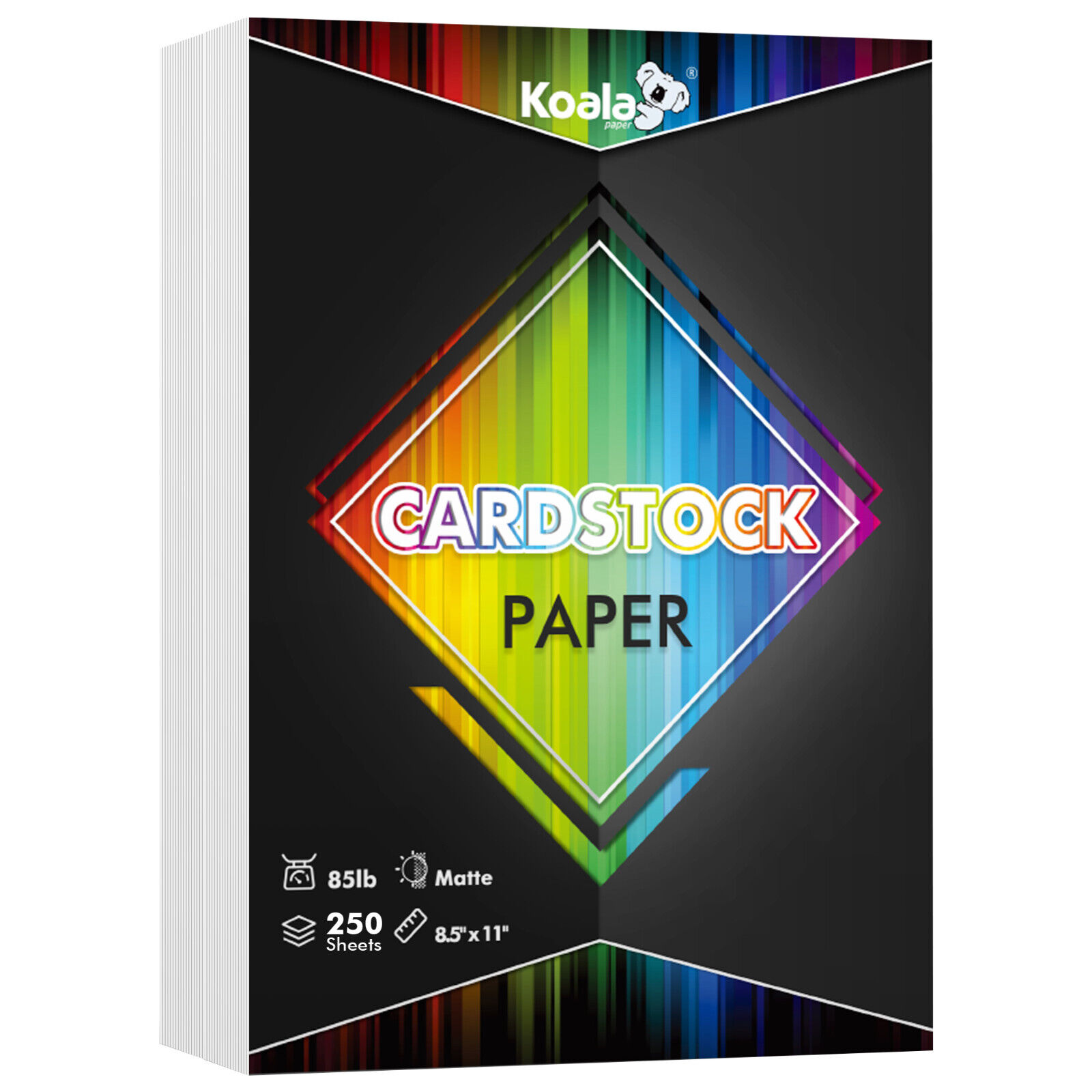 Koala Thick Matte Photo Paper 8.5X11 250 Sheets 230g White Card Stock Paper