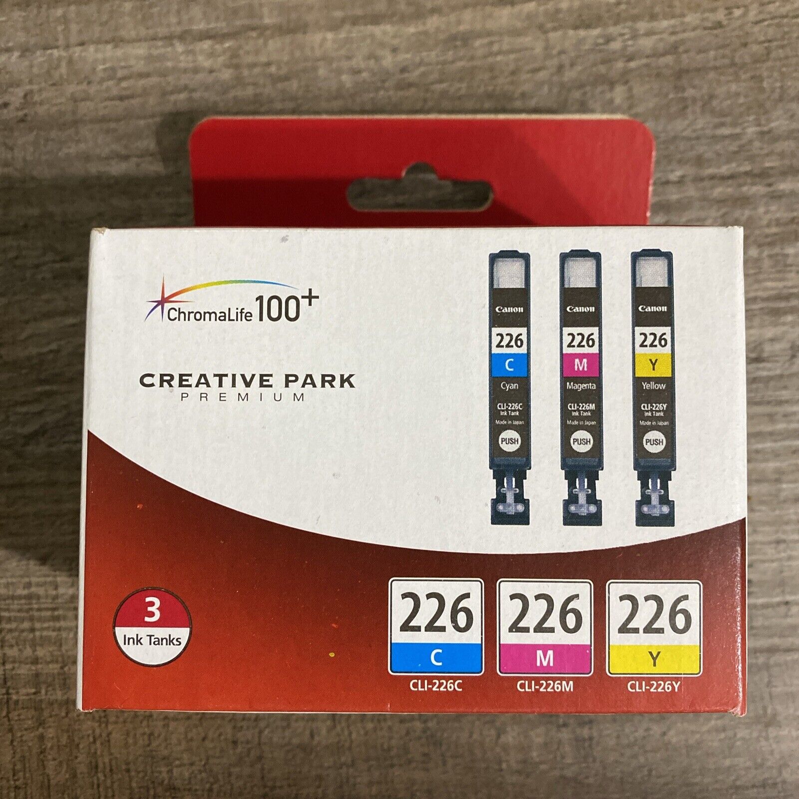 Genuine Canon (CLI-226) Ink Cyan/Magenta/Yellow 3-Pack New in Box 
